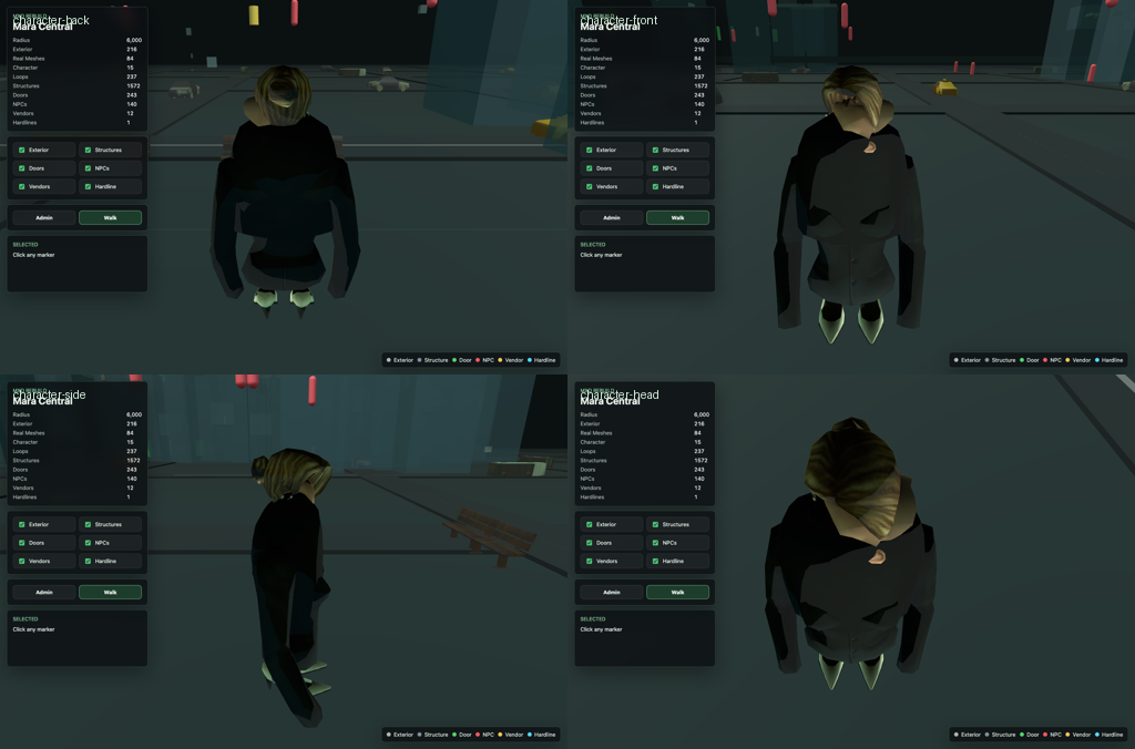 Recovered Matrix Online character assembly preview