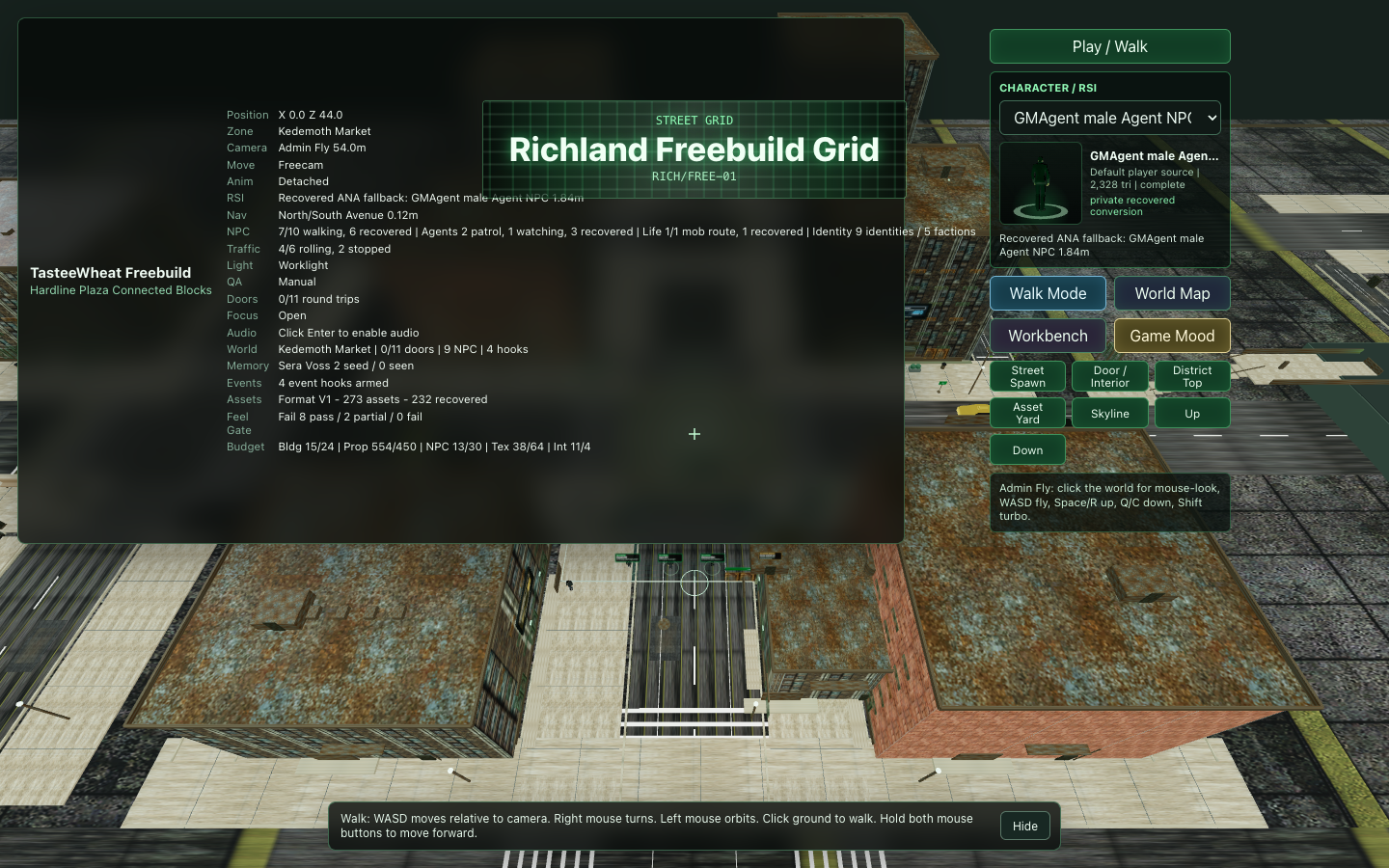 084 Before District Block Overhead screenshot from the Freebuild preview