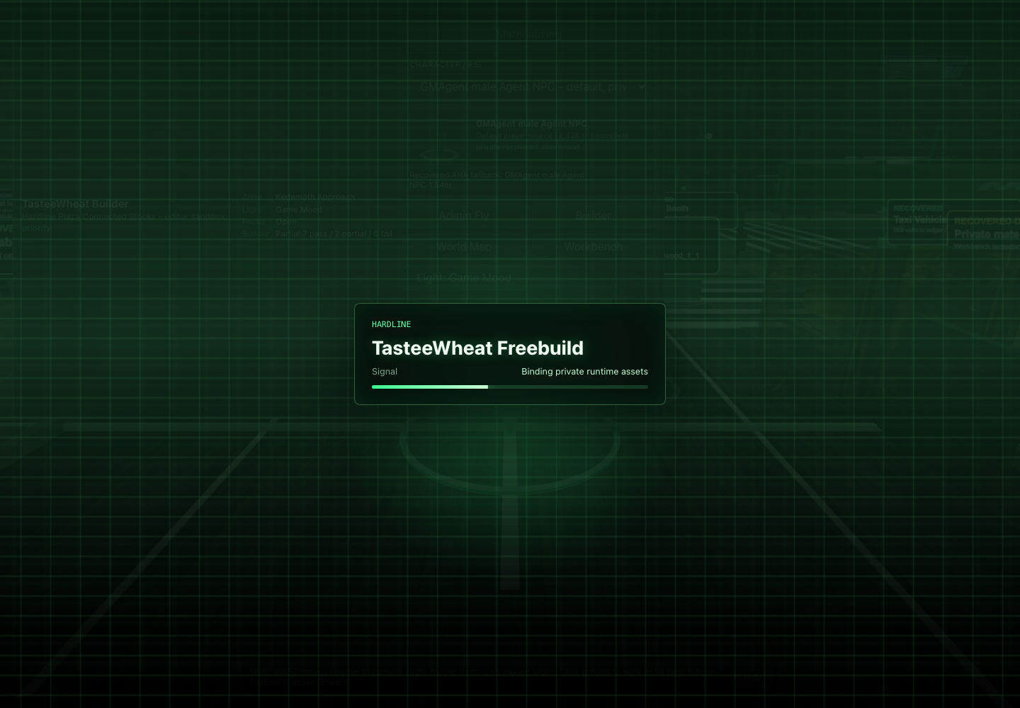 2026 05 13 Builder Material Picker Runtime screenshot from the Freebuild preview