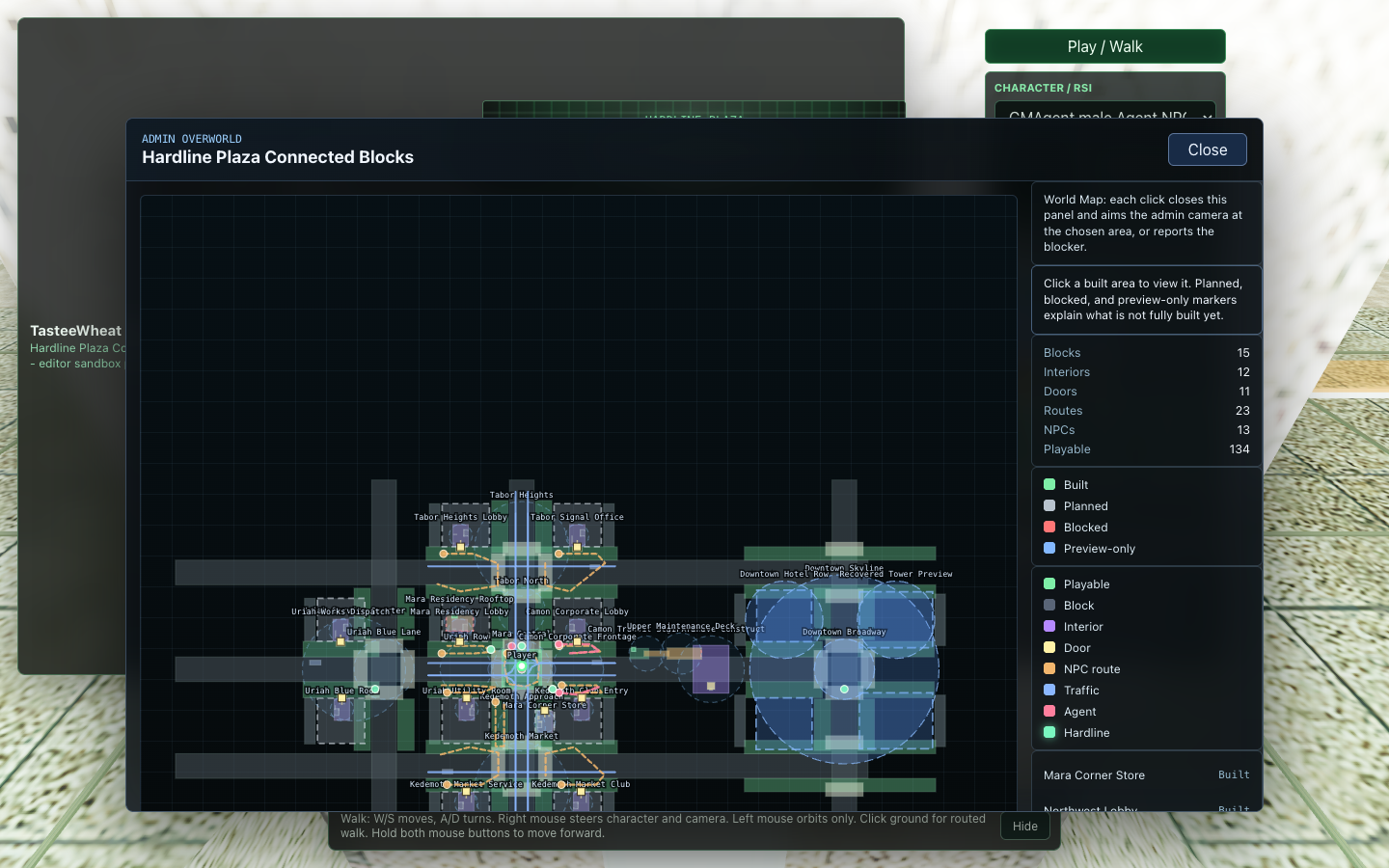 Overview Map screenshot from the Freebuild preview