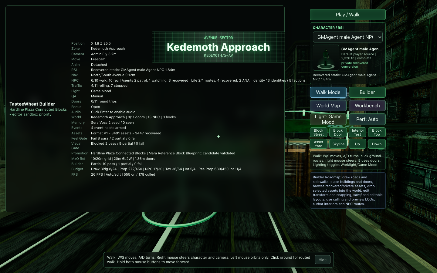 Street Level screenshot from the Freebuild preview